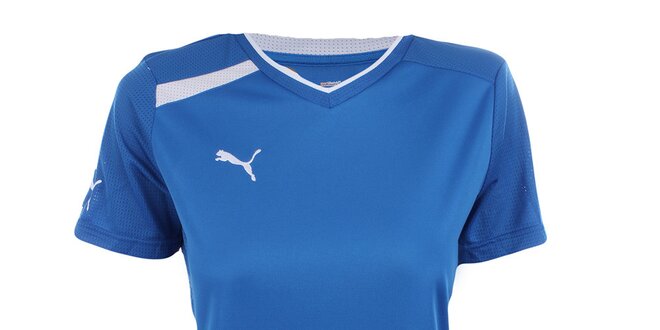 Dámske modré športové tričko Puma