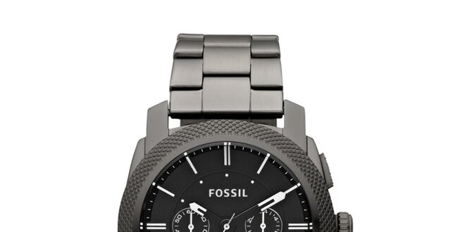 Pánske čierne hodinky Fossil