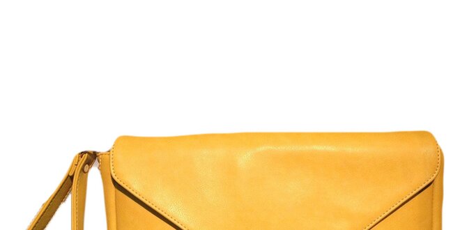 Dámska žltá listová kabelka The Style London