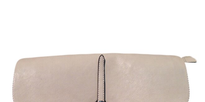 Dámska krémová kabelka s obrátenou prackou The Style London