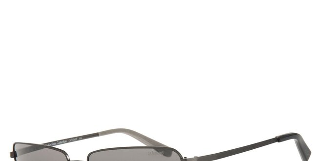 Pánske tmavo šedé slnečné okuliare Calvin Klein s polarizovanými sklami