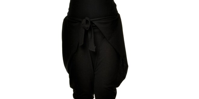 Dámske čierne zaväzovacie háremové nohavice Joseph Alessander