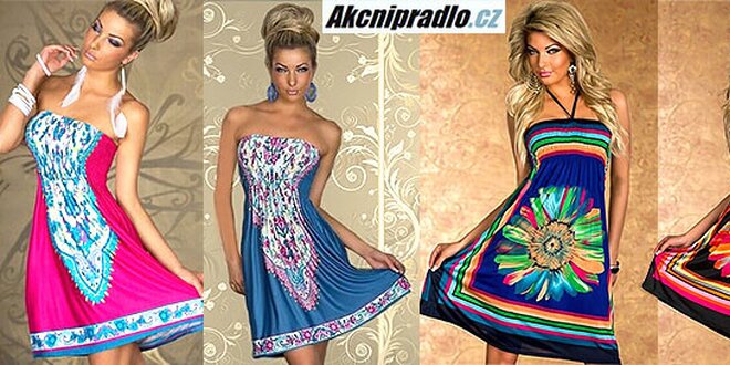 Letné trendy šaty s originálnymi vzormi