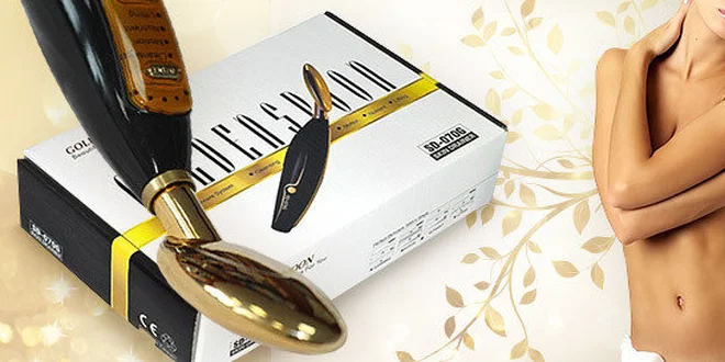Galvanická žehlička na tvár Golden Spoon