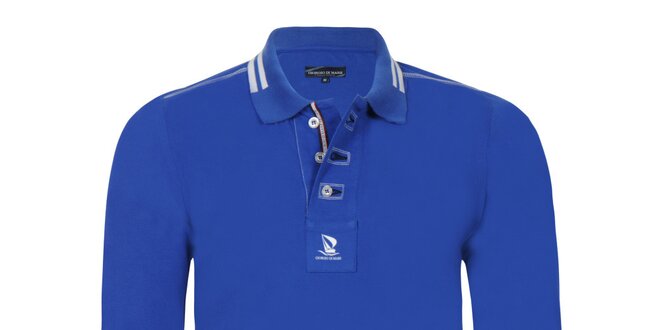 Pánske modré polo tričko Giorgio Di Mare