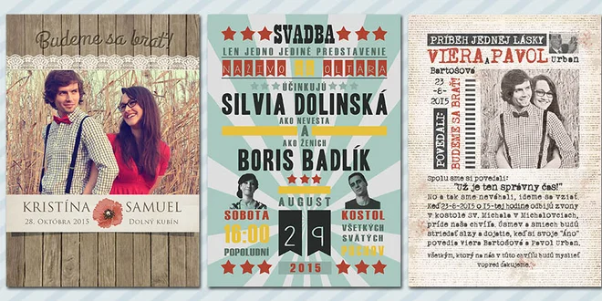 Svadobné oznámenia - oznámte svadbu originálne!