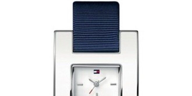 Dámske oceľové hodinky s textilným remienkom Tommy Hilfiger