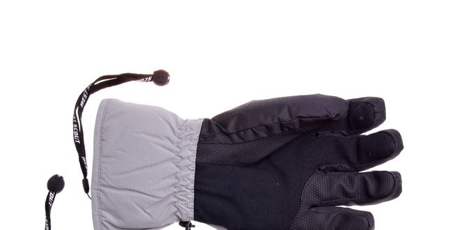 Pánske čierno-šedé lyžiarske rukavice West Scout s membránou