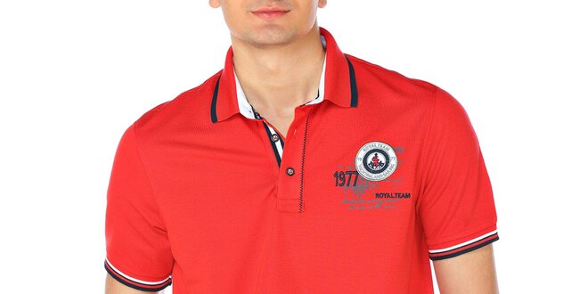 Pánske červené polo tričko M. Conte