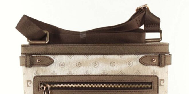 Dámska zlato-hnedá kabelka cez rameno Pierre Cardin
