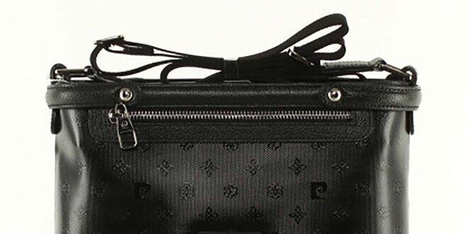 Dámska čierna kabelka s ramenným popruhom Pierre Cardin