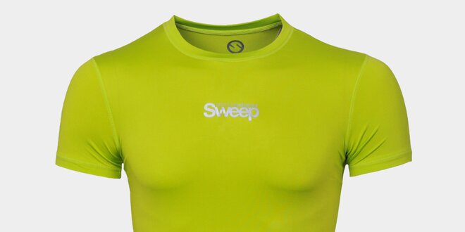 Pánske zelené tričko s nápisom Sweep