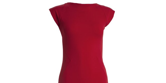 Dámske červené šaty s krátkym rukávom CeMe London