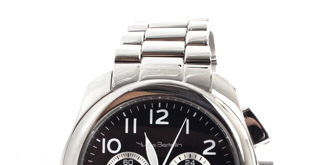Pánske oceľové hodinky s chronografom a dátumovkou Yves Bertelin