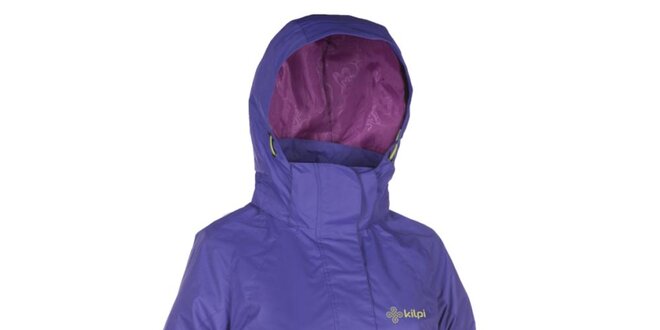 Dámska fialová outdoorová bunda s kapucňou Kilpi