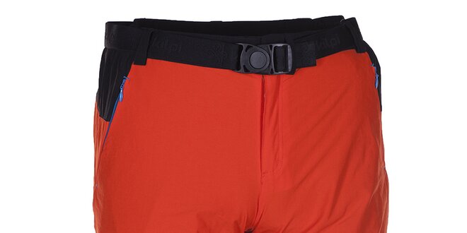 Pánske oranžovo-čierne technické šortky Kilpi