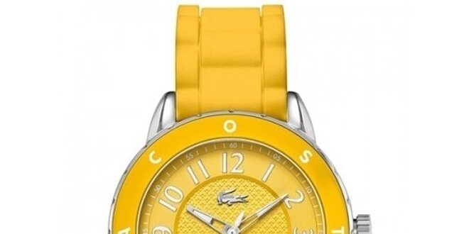 Dámske sýto žlté hodinky Lacoste