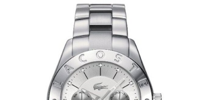 Dámske hodinky z nerezovej ocele s dátumovkou Lacoste