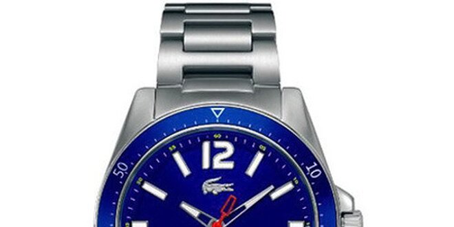 Pánske hodinky s modrým ciferníkom Lacoste