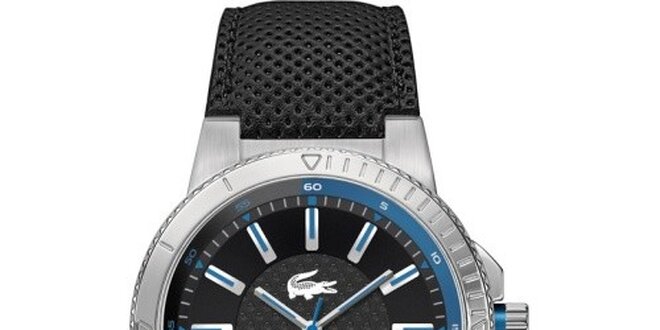 Pánske hodinky s modrými prvkami Lacoste