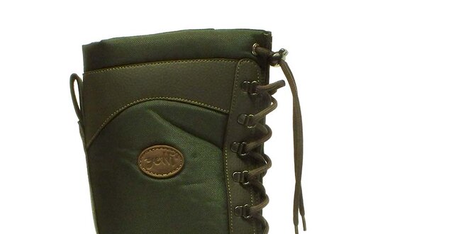 Tmavo zelené zimné topánky Numero Uno
