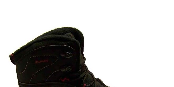 Pánske čierne zimné trekové topánky Numero Uno