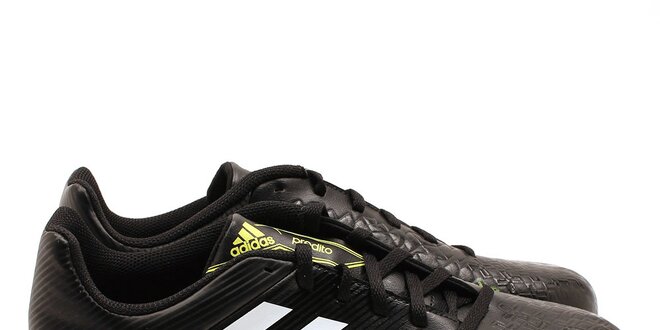Pánske čierno-zelené kopačky Adidas