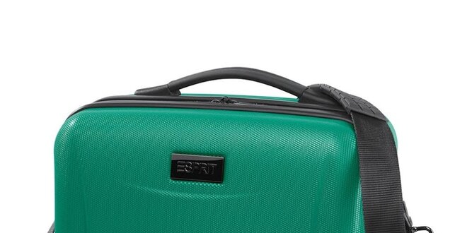 Cestovní kozmetický kufrík v zelenom prevedení Esprit