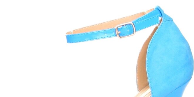 Svetlo modré sandály s ihlovým podpätkom Ana Lublin