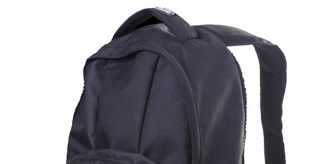 Čierny ruksak s potlačou na vrecku Alpine Pro