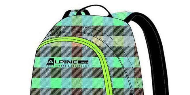 Ruksak s farebne kockovaným vzorom Alpine Pro