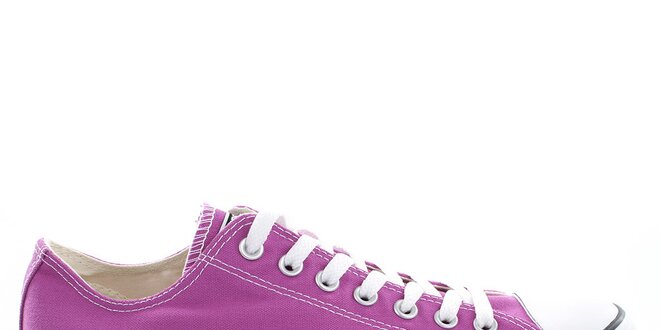 Nízke fialové tenisky Converse
