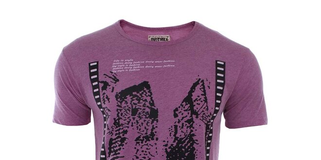 Pánske fialové tričko River Rock