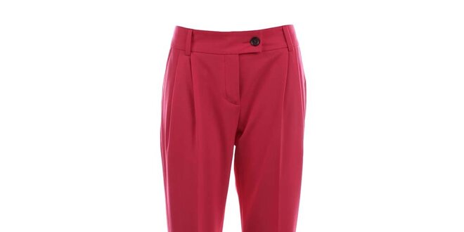 Dámske ružovočervené nohavice s pukmi Pietro Filipi