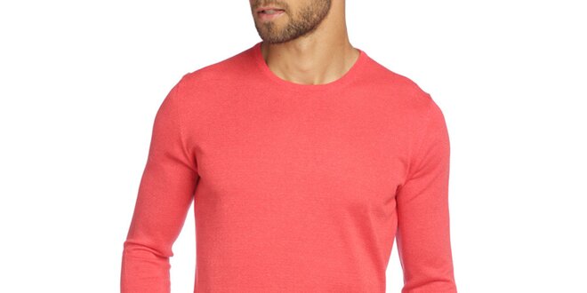 Pánsky sveter v korálovej farbe LIU•JO