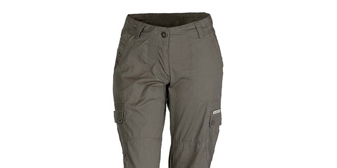 Dámske tmavé nohavice s možnosťou skrátenia nohavíc Bushman