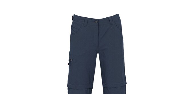 Dámske tmavo modré nohavice so zipsami na nohaviciach Bergson