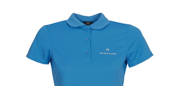 Dámske modré funkčné polo tričko Bergson