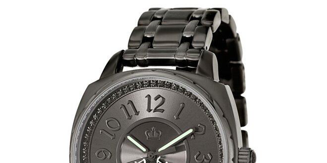 Dámske šedé hodinky z ocele Juicy Couture