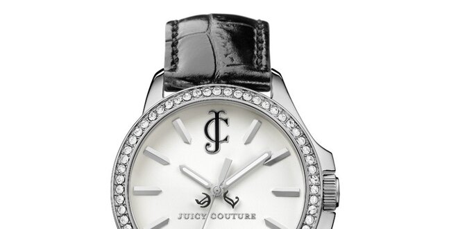 Dámske hodinky s čiernym remienkom Juicy Couture
