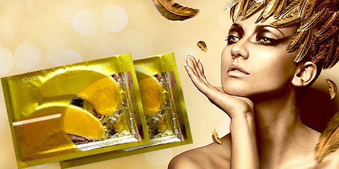 Zlatá kolagénová maska proti vráskam pod oči pre ženy