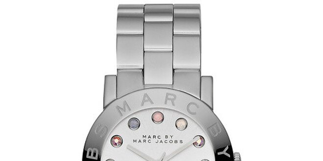 Dámske analógové hodinky s farebnými indexmi Marc Jacobs