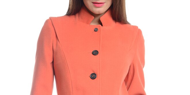 Dámsky oranžový krátky kabát Vera Ravenna