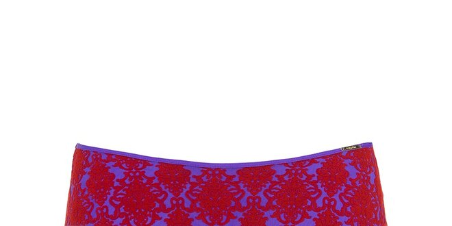 Dámske fialové nohavičky s ornamentami Sapph