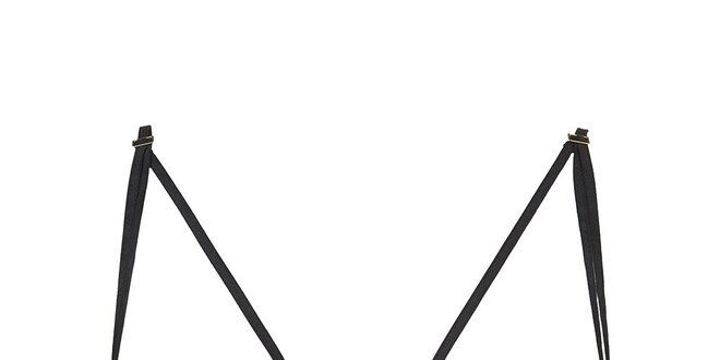 Dámska čierna podprsenka s dvojitými ramienkami Sapph