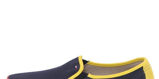 Pánske nazúvacie topánky so žltými prvkami Tommy Hilfiger