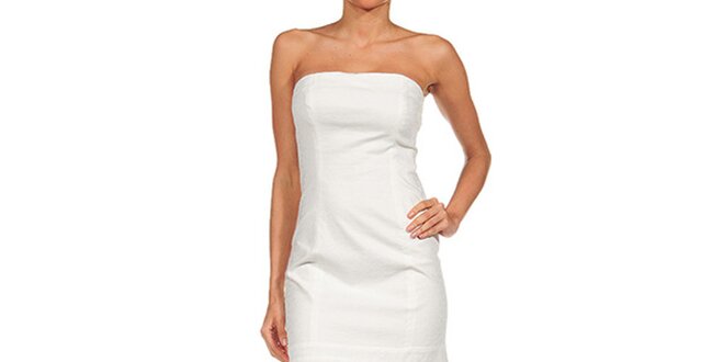 Dámske biele šaty s volánom Guess by Marciano