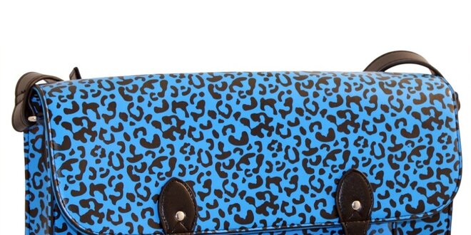 Modrá aktovka s leopardím vzorom Paul Frank