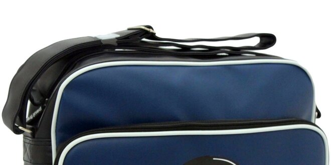 Modro-čierna taška s bielymi prvkami Paul Frank