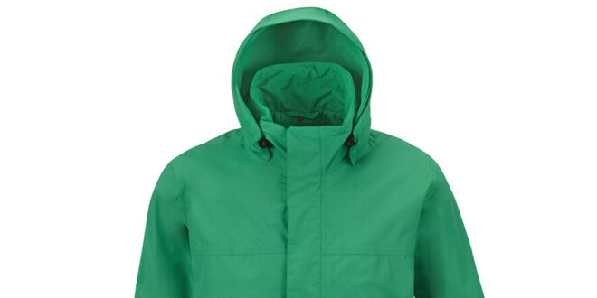 Pánska zelená funkčná bunda s kapucňou Maier
